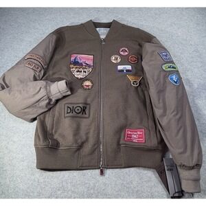 Christian Dior Jacket Kerouac Jacket Brown Size Large Authentic NWT